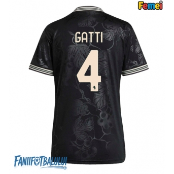Juventus Federico Gatti #4 Tricou Fotbal Replică 2025-26 Femei Treilea